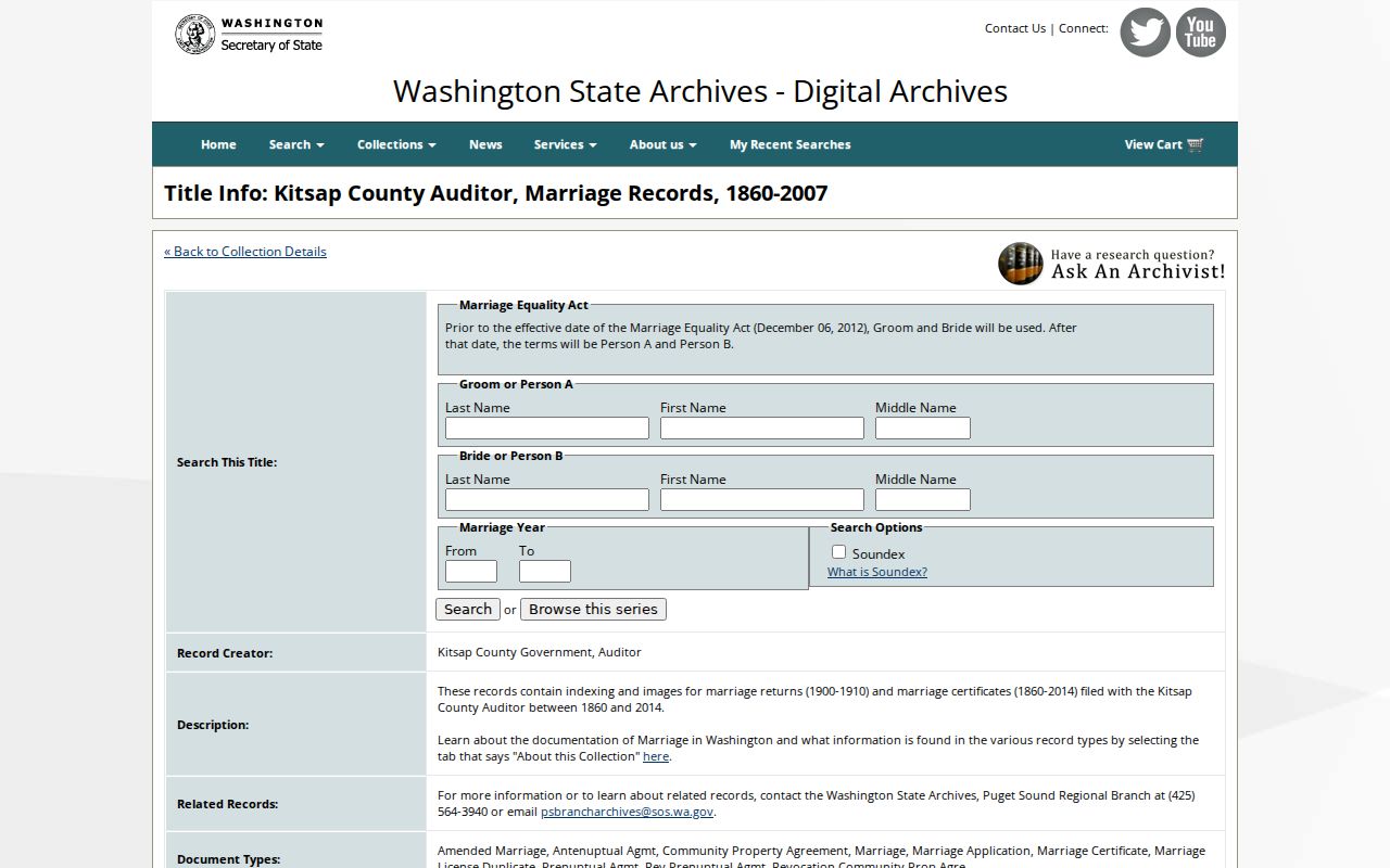 Bremerton city directory research in the Kitsap marriage archive